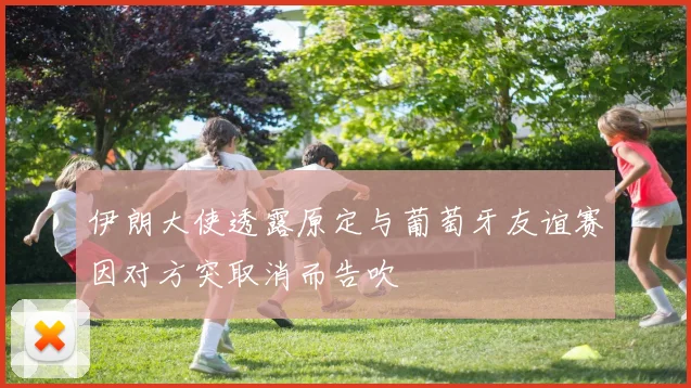 伊朗大使透露原定与葡萄牙友谊赛因对方突取消而告吹